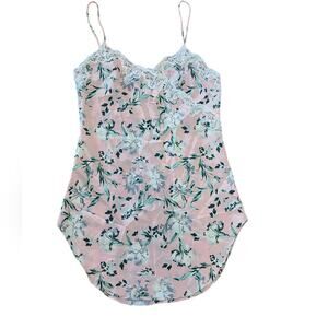 Victoria’s Secret Gold Label Pink & Lace Floral Night Gown, Cottagecore | S